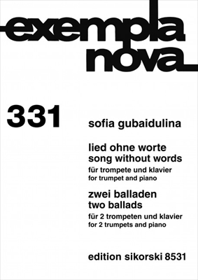 【特価品】LIED OHNE WORTE / ZWEI BALLADEN  無言歌集/２つのバラード  
