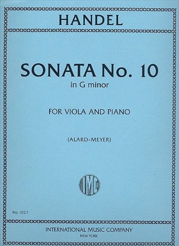 【特価品】SONATA 10 g  ソナタ第10番　ト短調（ヴィオラ、ピアノ）  
