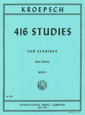 416 STUDIES BK.1  416の練習曲 第1巻（クラリネットソロ）  