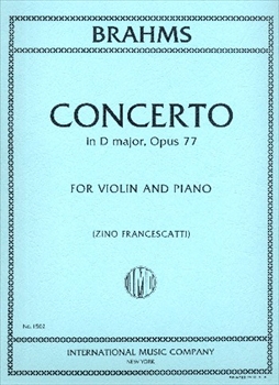 CONCERTO D OP.77  ヴァイオリン協奏曲　ニ長調　作品77（フランチェスカッティ校訂）（ヨアヒムとアウアーのカデンツ付）（ヴァイオリン、ピアノ）  