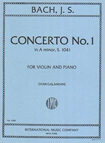 CONCERTO NO.1 a BWV.1041  ヴァイオリン協奏曲第1番　イ短調　BWV1041（ガラミアン校訂）（ヴァイオリン、ピアノ）  