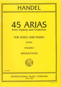 45 ARIAS VOL.1 (LOW)  オペラとオラトリオからの45のアリア [低声用 1]  