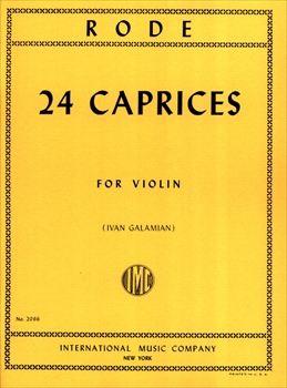24 CAPRICES  24のカプリス（ガラミアン校訂）（ヴァイオリンソロ）  