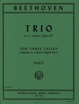 TRIO C OP.87  三重奏曲（チェロ三重奏版）  