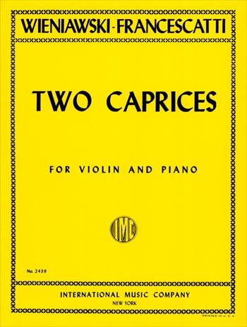 2 ETUDES-CAPRICES(OP.18-4+5)  2つのエチュードカプリス（フランチェスカッティ校訂）（ヴァイオリン、ピアノ）  