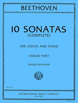 10 SONATAS(OISTRAKH)  10のヴァイオリンソナタ集（オイストラフ校訂）（ヴァイオリン、ピアノ）  