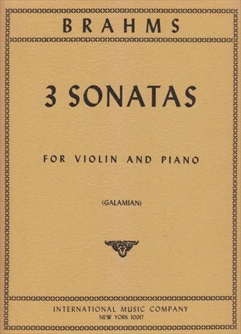 3 SONATAS(GALAMIAN)  3つのヴァイオリンソナタ（ガラミアン校訂）（ヴァイオリン、ピアノ）  