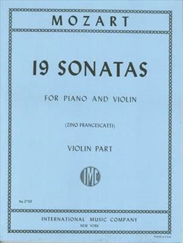 19 SONATAS(FRANCESCATTI)  19のヴァイオリンソナタ集（フランチェスカッティ＆シュナーベル校訂）（ヴァイオリン、ピアノ）  