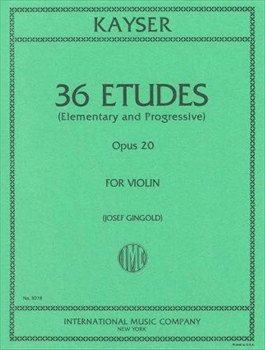 36 STUDIES OP.20  36のエチュード（ヴァイオリンソロ）  