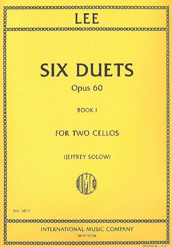 6 DUETS OP.60 VOL.1(SOLOW)  6つのチェロ二重奏曲 作品60 第1巻（1番ー3番）  