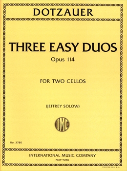 3 EASY DUOS OP.114  3つのやさしいチェロ二重奏曲  