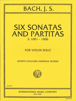 6 SONATAS AND PARTITAS(JOACHIM)  無伴奏ヴァイオリンのためのソナタとパルティータ（ヨアヒム校訂）（ヴァイオリンソロ）  