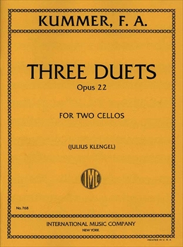 3 DUETS OP.22  3つのチェロ二重奏曲（チェロ2本）  