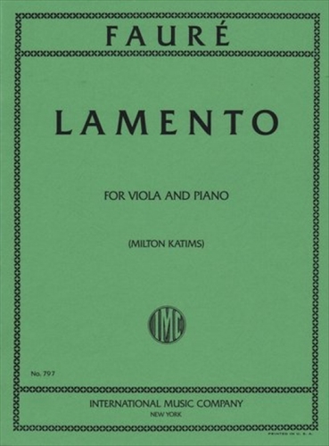 【処分品】LAMENTO  ラメント（ヴィオラ、ピアノ）  