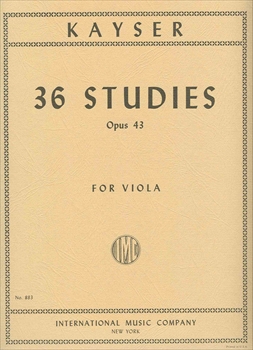 36 STUDIES OP.43  36のエチュード　（ヴィオラ用）  