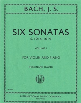 6 SONATAS BAND.1(BWV1014-16)  6つのヴァイオリンソナタ集第1巻（ダヴィッド校訂）　  