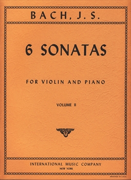 6 SONATAS BAMD.2(BWV1017-1019)  6つのヴァイオリンソナタ集第2巻（ダヴィッド校訂）（ヴァイオリン、ピアノ）  