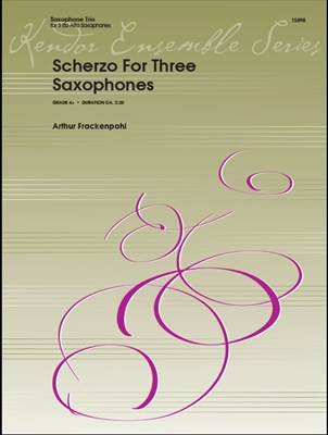 Scherzo For Three Saxophones  3本のサクソフォーンのためのスケルツォ  