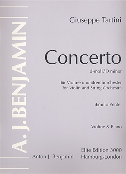 VIOLIN CONCERTO d  ヴァイオリン協奏曲　ニ短調（ヴァイオリン、ピアノ）  