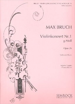 VIOLINKONZERT NR.1 OP.26  ヴァイオリン協奏曲第1番 ト短調　作品26（ヴァイオリン、ピアノ）  