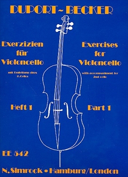 21 EXERCISES VOL.1(BECKER)  21のチェロ練習課題　第1巻（BECKER編集）（第2チェロパート付き）  
