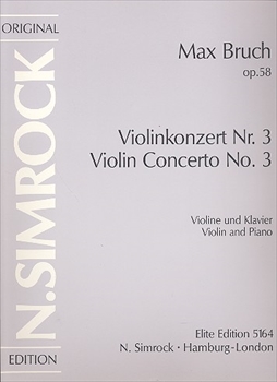 VIOLINKONZERT NR.3 d OP.58  ヴァイオリン協奏曲第3番 ニ短調　作品58（ヴァイオリン、ピアノ）  