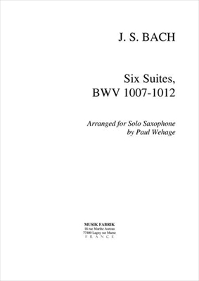 6 CELLO SUITES  6つの無伴奏チェロ組曲 BWV1007-1012  