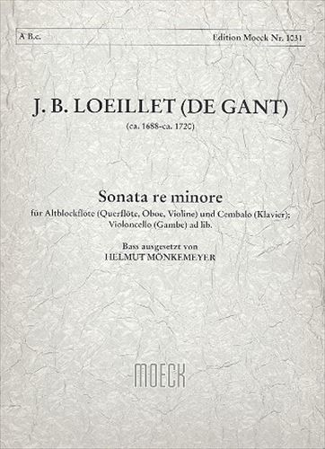 SONATE d moll OP.1-8  ソナタ ニ短調 作品1-8　（アルトリコーダーと通奏低音）  