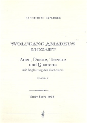 【特価品】Arien, Duette, Terzette und Quartette mit Begleitung des Orchesters 1  オーケストラ伴奏付きのアリア、二重唱、三重唱、四重唱 第1巻（大型スコア）  