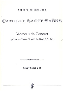 MORCEAU DE CONCERT POUR VIOLON ET ORCHESTRE OP.62  ヴァイオリンと管弦楽のための演奏会用小品（小型スコア）  