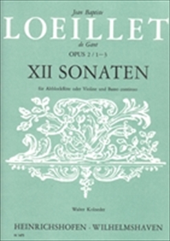 12 SONATEN OP.2/1-3  12のソナタ 作品2 第1～3番 (アルトリコーダー)  
