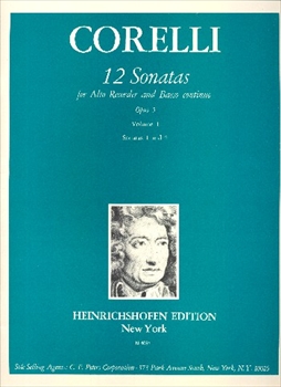 12 SONATAS OP.5 VOL.1[英語版]  12のソナタ 作品5 第1巻 (第1、2番) (アルトリコーダー)  