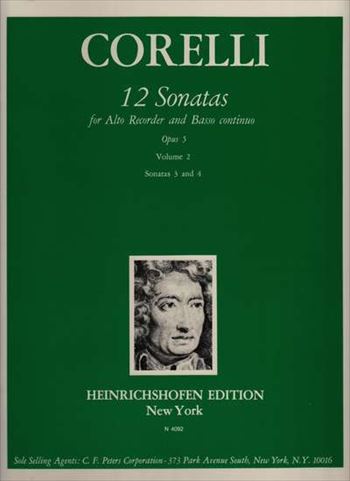 12 SONATAS OP.5 VOL.2[英語版]  12のソナタ 作品5 第2巻 (第3、4番) (アルトリコーダー)  