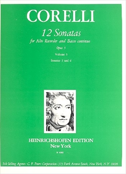 12 SONATAS OP.5 VOL.3[英語版]  12のソナタ 作品5 第3巻 (第5、6番) (アルトリコーダー)  