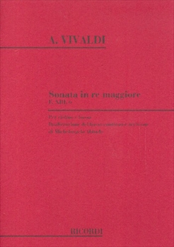SONATA RE F.XIII-6(RV10)(ED.ABBADO)  ヴァイオリンソナタ　ニ長調　RV10（アバド校訂）（ヴァイオリンと通奏低音）  