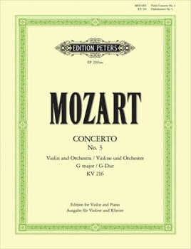 VIOLINKONZERT NR.3 G KV.216 (OISTRACH)  ヴァイオリン協奏曲第3番　ト長調　KV216（ダヴィッド/オイストラフ校訂/カデンツ）（ヴァイオリン、ピアノ）  