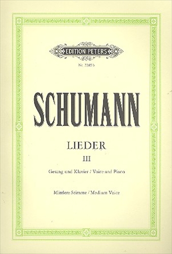LIEDER BAND.3(MEDIUM)  歌曲集第3巻（中声用）  