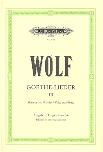 GOETHE-LIEDER BAND.3