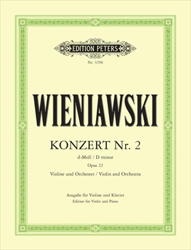 VIOLINKONZERT NR.2 d OP.22  ヴァイオリン協奏曲第2番　ニ短調　（マルトー校訂）（ヴァイオリン、ピアノ）  
