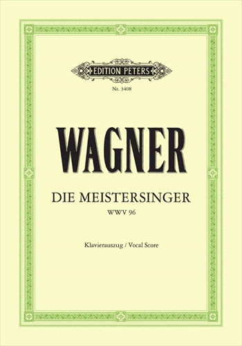 MEISTERSINGER VON NURNBERG  楽劇「ニュルンベルクのマイスタージンガー」（ピアノ伴奏ヴォーカルスコア）  