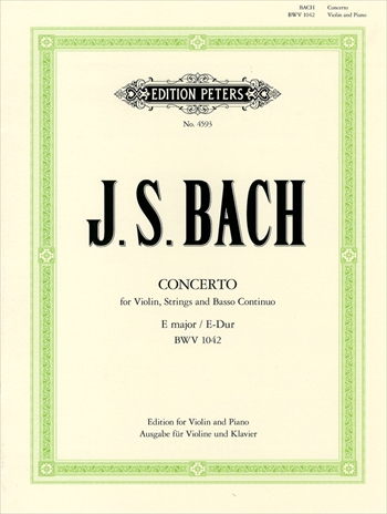 VIOLINKONZERT NR.2 E BWV1042(STRUB)  ヴァイオリン協奏曲第2番　ホ長調　BWV1042（シュトルプ校訂）（ヴァイオリン、ピアノ）  