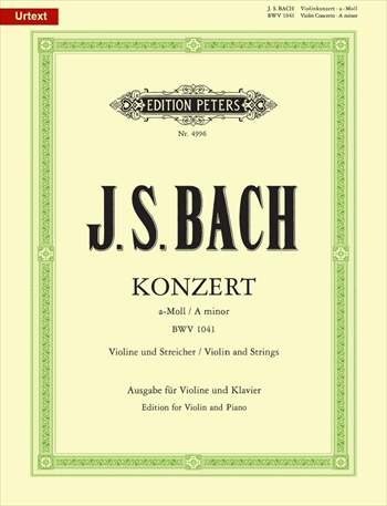 VIOLOMKONZERT NR.1 a BWV1041(OISTRACH)  ヴァイオリン協奏曲第1番　イ短調　BWV1041（オイストラフ校訂）（ヴァイオリン、ピアノ）  