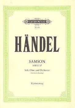 SAMSON HWV57  オラトリオ「サムソン」（短縮版）（ピアノ伴奏ヴォーカルスコア）  