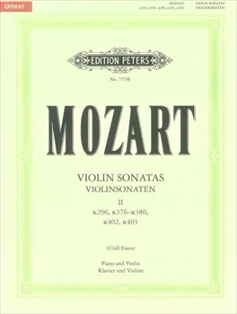 VIOLIN SONATAS VOL.2(EISEN)(URTEXT)  ヴァイオリンソナタ集第2巻（アイゼン校訂　原典版）（ヴァイオリン、ピアノ）  