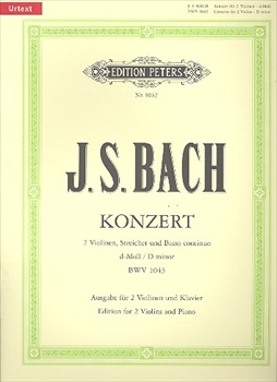 DOPPELKONZERT  d BWV1043  2つのヴァイオリンのための協奏曲　ニ短調　BWV1043（ピアノリダクション）  