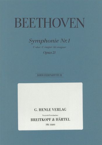 SYMPHONIE NR.1 OP.21  交響曲第1番　ハ長調　（ヘンレ社新ベートーヴェン全集に基づく原典版）（ラープ校訂）（大型スコア）  