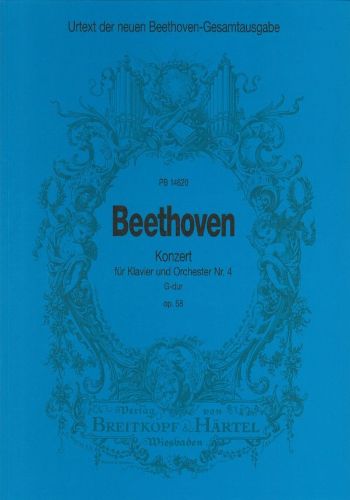 KLAVIERKONZERT NR.4 G OP.58  ピアノ協奏曲第4番　ト長調　（ヘンレ社新ベートーヴェン全集に基づく原典版）（大型スコア）  