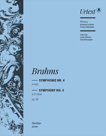 SYMPHONIE NR.4 OP.98  交響曲第4番　ホ短調　 （ヘンレ社新ブラームス全集に基づく原典版）（大型スコア）  