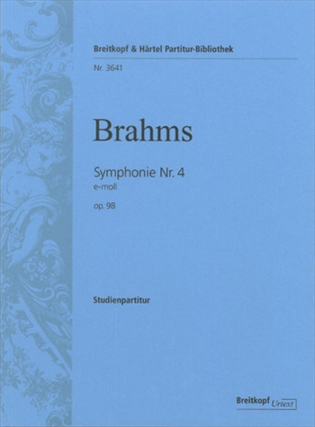 SYMPHONIE NR.4 OP.98  交響曲第4番　ホ短調　（小型スコア）  