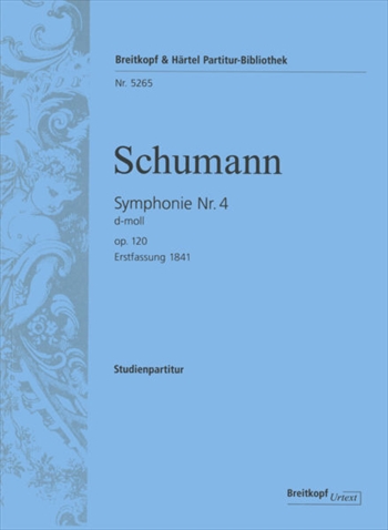 SYMPHONIE NR.4 (1841年初稿版)  交響曲第4番　ニ短調　(1841初稿版)　（小型スコア）  